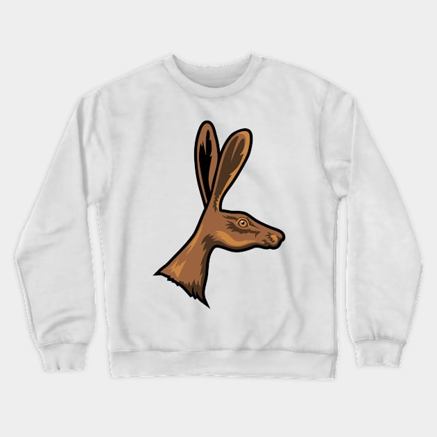 Jack Rabbit Crewneck Sweatshirt by SWON Design